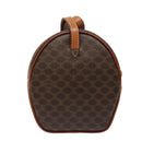 CELINE Macadam Canvas Shoulder Bag PVC Leather Brown Gold Auth 92725V-2