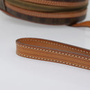 CELINE Macadam Canvas Shoulder Bag PVC Leather Brown Gold Auth 92725V-8