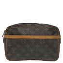 LOUIS VUITTON Monogram Compiegne 23 Clutch Bag M51847 LV Auth 92726-13