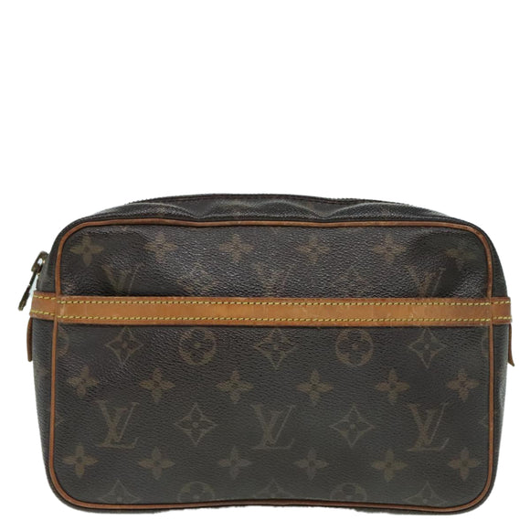 LOUIS VUITTON Monogram Compiegne 23 Clutch Bag M51847 LV Auth 92726