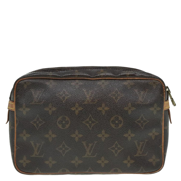 LOUIS VUITTON Monogram Compiegne 23 Clutch Bag M51847 LV Auth 92726
