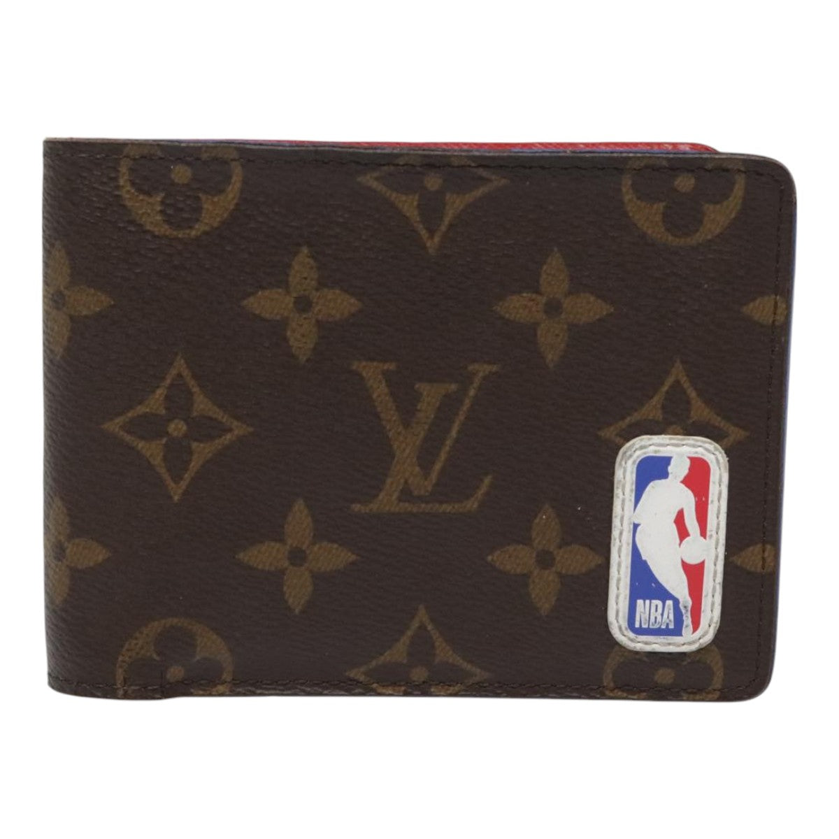 LOUIS VUITTON Monogram NBA Portefeuille Multipull Bifold M80105 LV Auth 92729