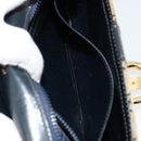 GUCCI GG Canvas Schoudertas Beige Marineblauw Goud Auth 92734-11