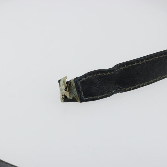 GUCCI GG Canvas Schoudertas Beige Marineblauw Goud Auth 92734