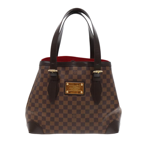 LOUIS VUITTON Damier Ebene Hampstead MM Tote Bag N51204 LV Auth 92738AV