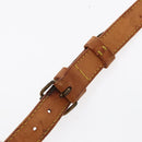 LOUIS VUITTON Adjustable Shoulder Strap Leather 36.6""-44.1"" Beige Auth 92745-10