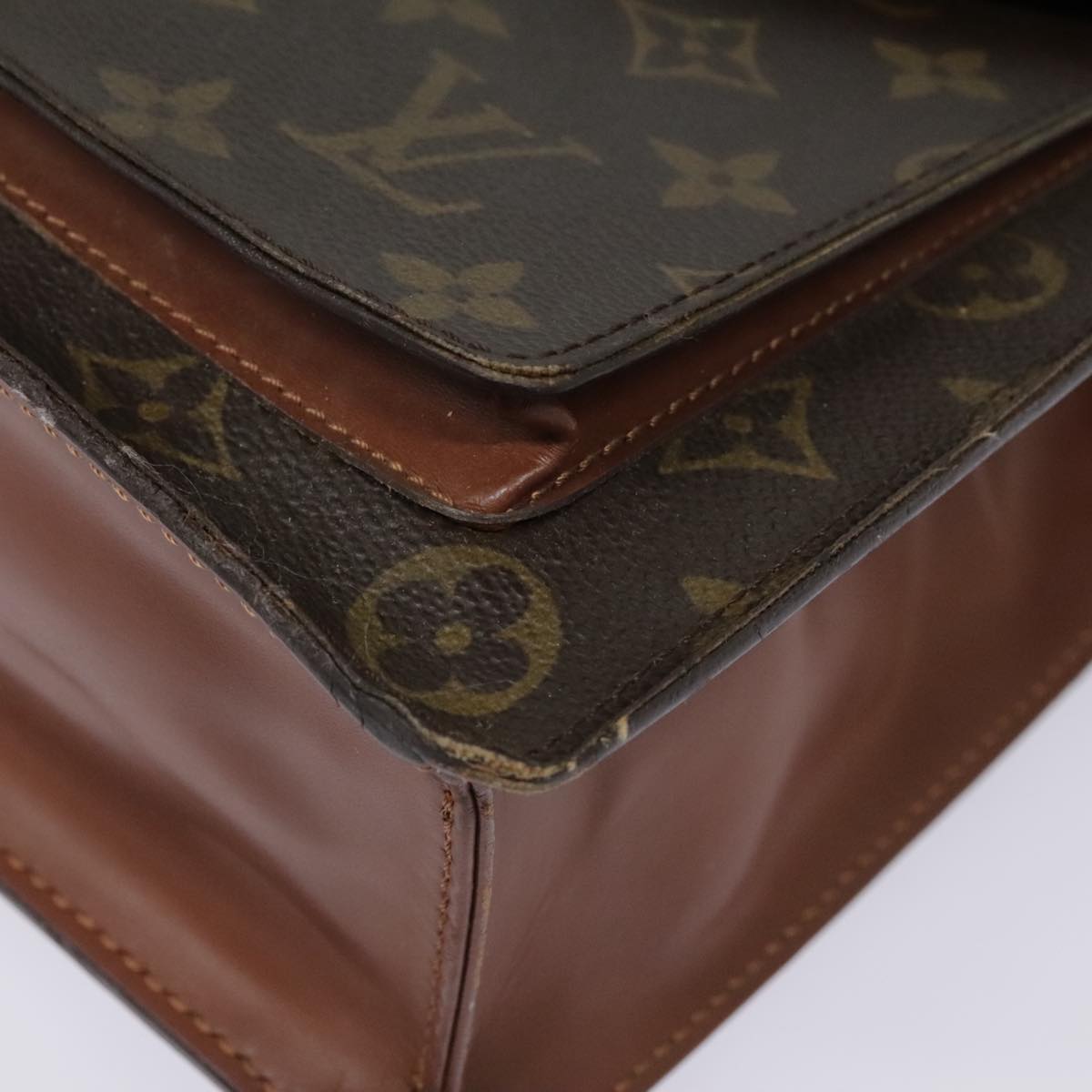 LOUIS VUITTON Monogram Monceau 28 Hand Bag 2way M51185 LV Auth 92750