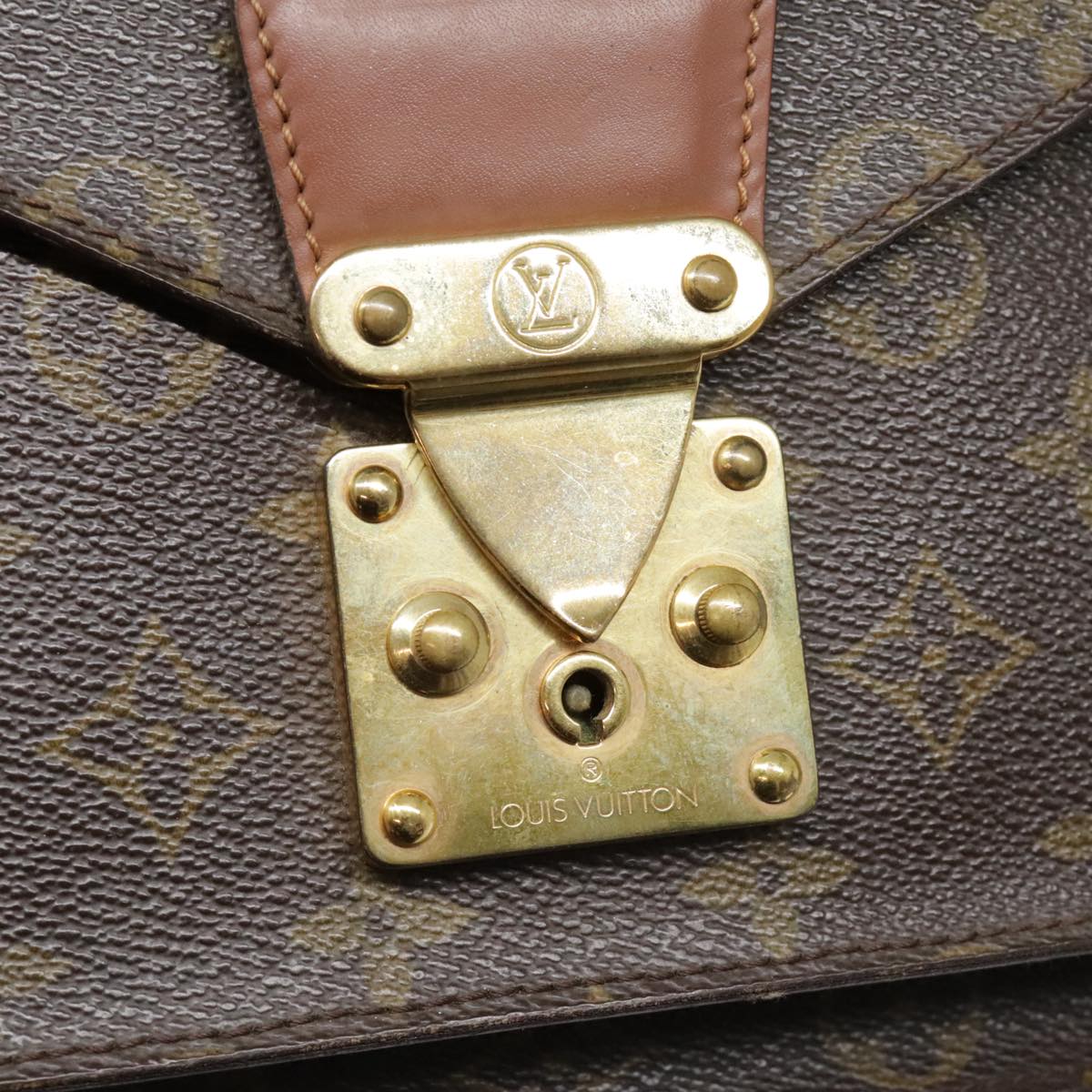 LOUIS VUITTON Monogram Monceau 28 Hand Bag 2way M51185 LV Auth 92750