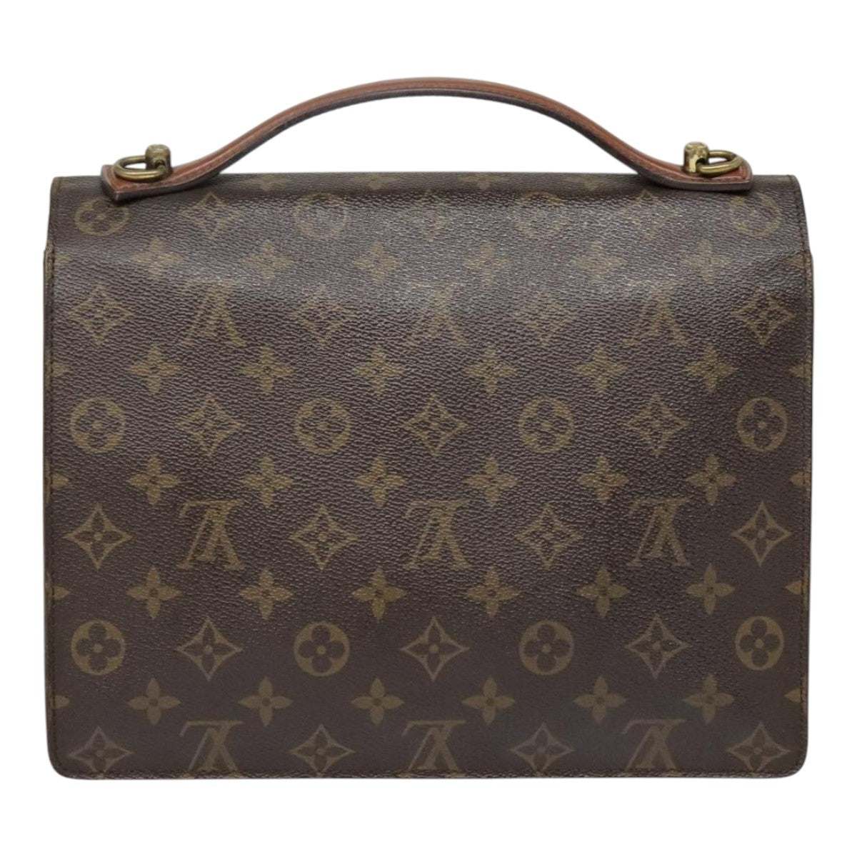 LOUIS VUITTON Monogram Monceau 28 Hand Bag 2way M51185 LV Auth 92750