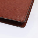 LOUIS VUITTON Epi Capuchin Shoulder Bag Brown M52343 LV Auth 92756-15