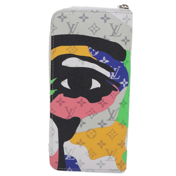LOUIS VUITTON Monogram LV Portrait Zippy Vertical Wallet M82590 LV Auth 92757A