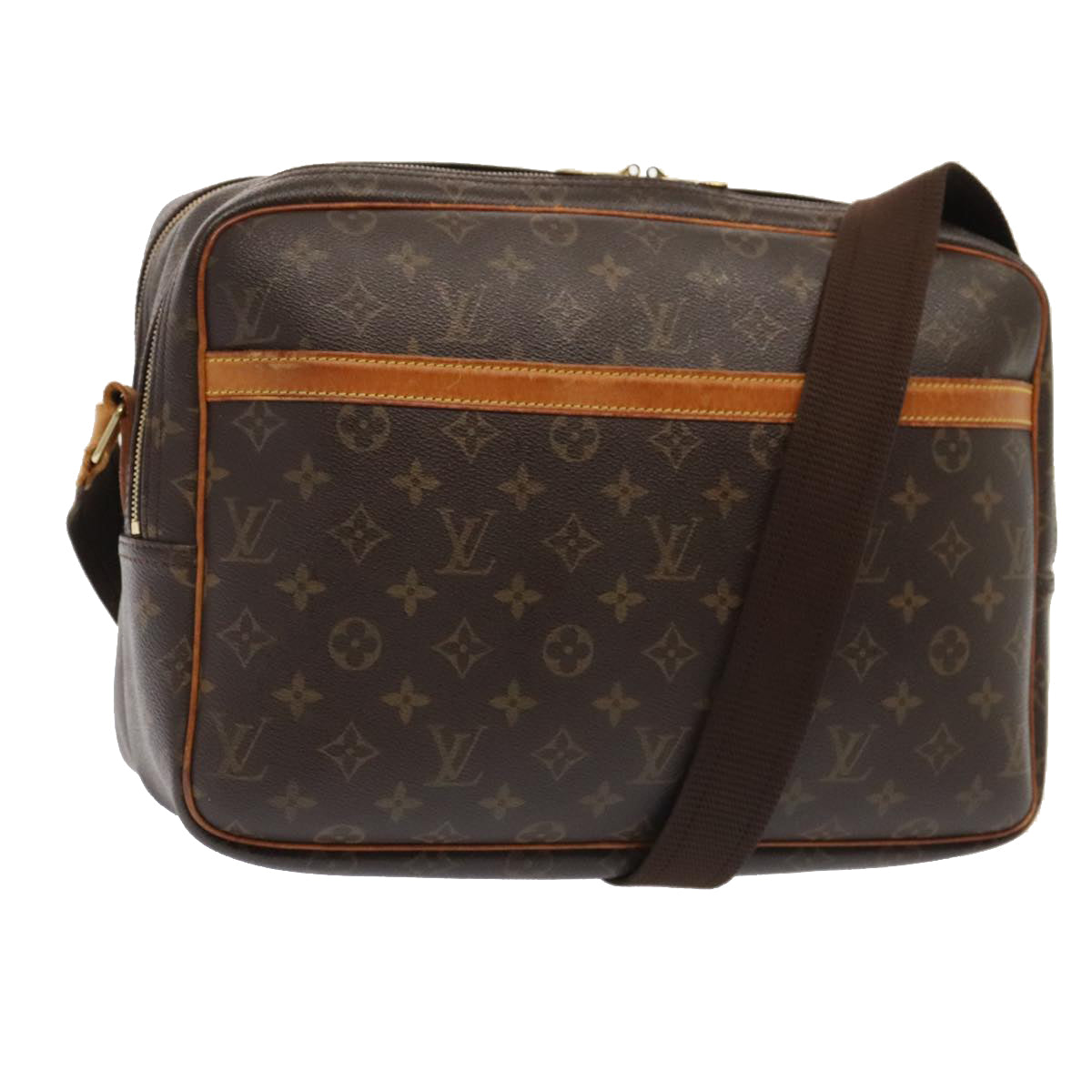 LOUIS VUITTON Monogram Reporter GM Shoulder Bag M45252 LV Auth 92794