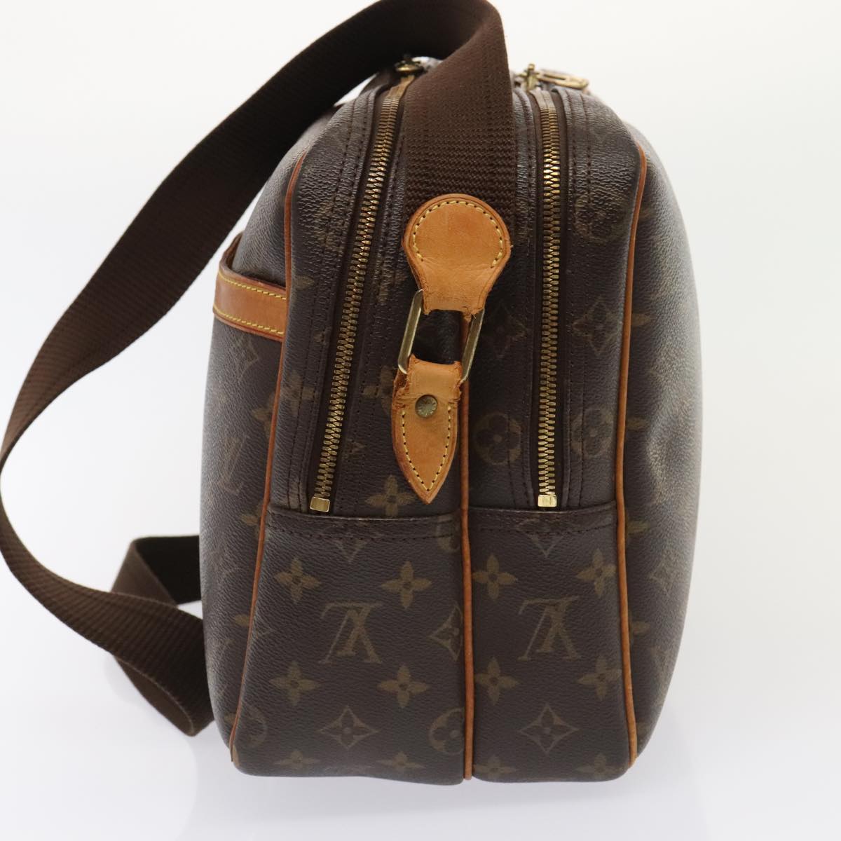 LOUIS VUITTON Monogram Reporter GM Shoulder Bag M45252 LV Auth 92794