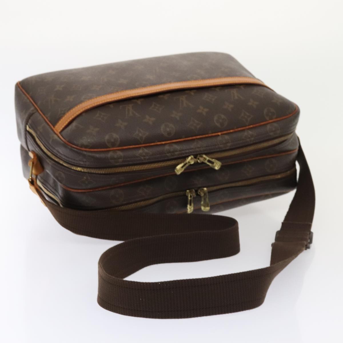 LOUIS VUITTON Monogram Reporter GM Shoulder Bag M45252 LV Auth 92794