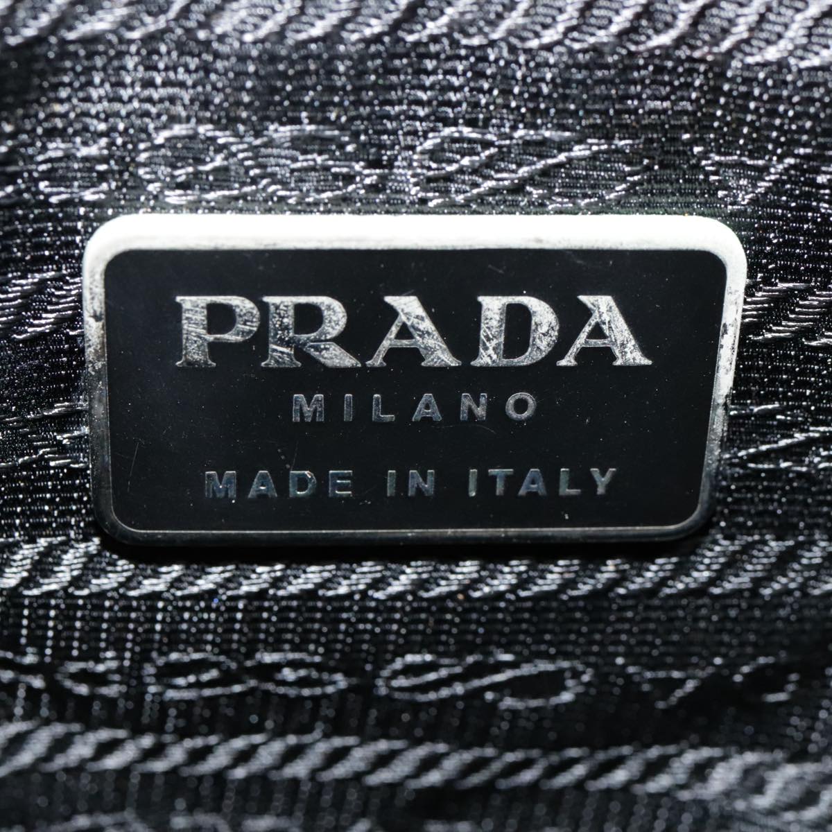 PRADA Tote Bag Nylon Gray Auth 92828