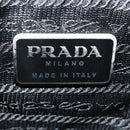 PRADA Tote Bag Nylon Gray Auth 92828-21