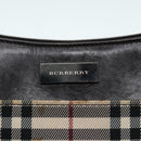 BURBERRY Nova Check Shoulder Bag Nylon Beige Silver Auth 92838-10