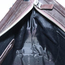 BURBERRY Nova Check Shoulder Bag Nylon Beige Silver Auth 92838-17