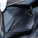 BURBERRY Nova Check Shoulder Bag Nylon Beige Silver Auth 92838-21