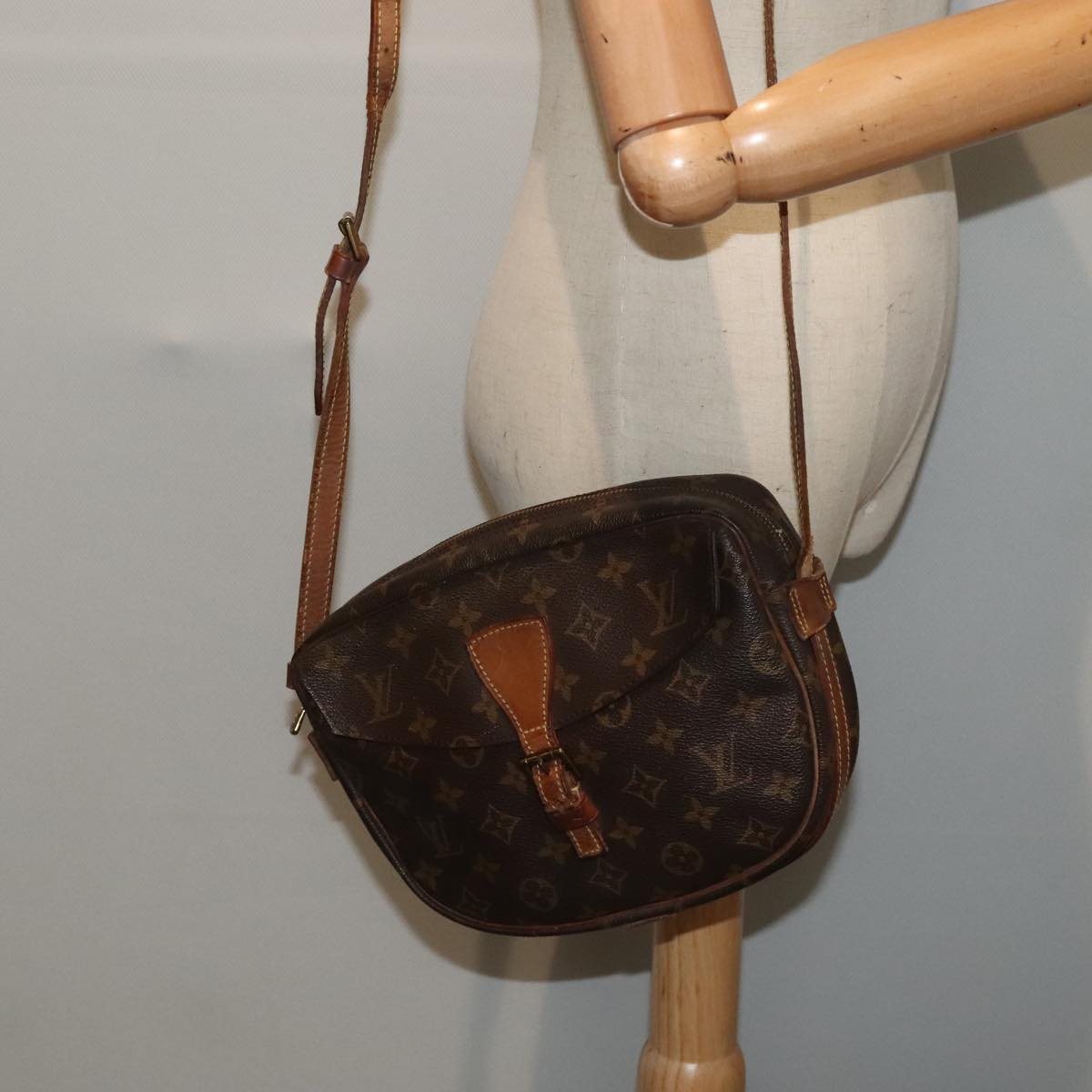 LOUIS VUITTON Monogram Jeune Fille MM Shoulder Bag M51226 LV Auth 92849