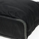 CELINE Tote Bag Nylon Black Gold Auth 92857-9