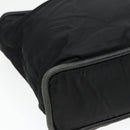 CELINE Tote Bag Nylon Black Gold Auth 92857-14