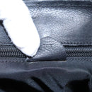 CELINE Tote Bag Nylon Black Gold Auth 92857-12