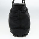 CELINE Tote Bag Nylon Black Gold Auth 92857-4
