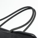 CELINE Tote Bag Nylon Black Gold Auth 92857-8