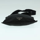 PRADA Shoulder Bag Nylon Black Silver Auth 92858-5