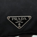 PRADA Shoulder Bag Nylon Black Silver Auth 92858-19