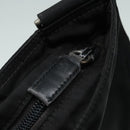 PRADA Shoulder Bag Nylon Black Silver Auth 92858-20