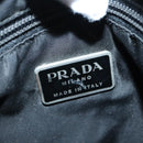 PRADA Shoulder Bag Nylon Black Silver Auth 92858-21