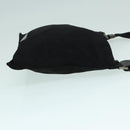 PRADA Shoulder Bag Nylon Black Silver Auth 92858-3