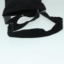 PRADA Shoulder Bag Nylon Black Silver Auth 92858-6