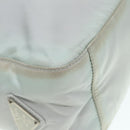 PRADA Tote Bag Nylon Light Blue Silver Auth 92863-15