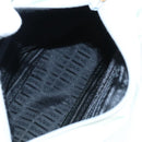 PRADA Tote Bag Nylon Light Blue Silver Auth 92863-9