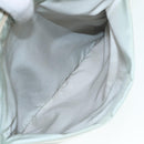 PRADA Tote Bag Nylon Light Blue Silver Auth 92863-25