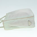 PRADA Tote Bag Nylon Light Blue Silver Auth 92863-4