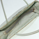 PRADA Tote Bag Nylon Light Blue Silver Auth 92863-6