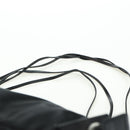 PRADA Backpack Nylon Leather Black Blue Silver Auth 92876-17