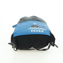 PRADA Backpack Nylon Leather Black Blue Silver Auth 92876-18