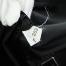 PRADA Backpack Nylon Leather Black Blue Silver Auth 92876-11
