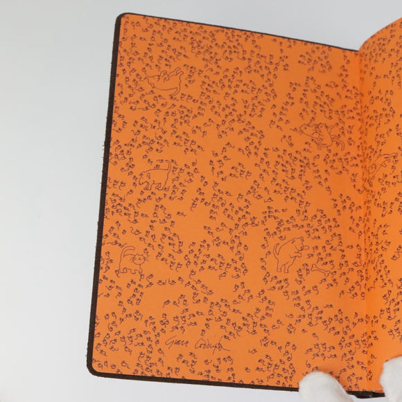 LOUIS VUITTON Catgram Cayenne Clemence Note Cover Orange GI0358 LV Auth 92886