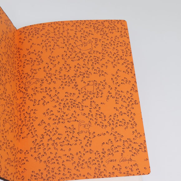 LOUIS VUITTON Catgram Cayenne Clemence Note Cover Orange GI0358 LV Auth 92886