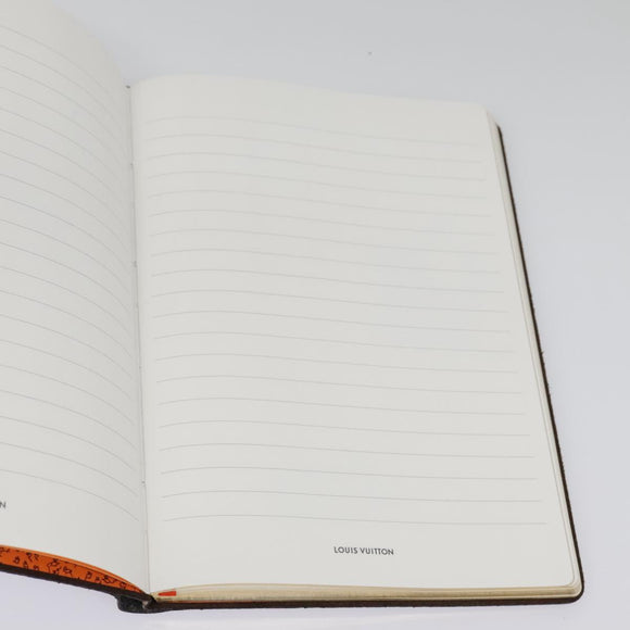 LOUIS VUITTON Catgram Cayenne Clemence Note Cover Orange GI0358 LV Auth 92886