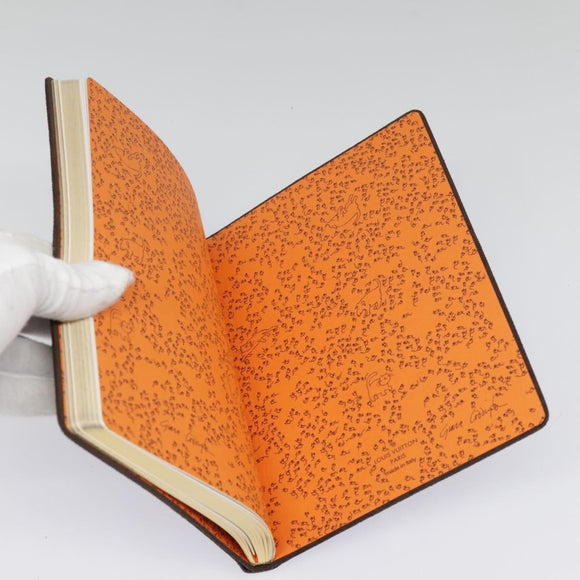 LOUIS VUITTON Catgram Cayenne Clemence Note Cover Orange GI0358 LV Auth 92886