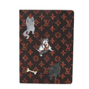 LOUIS VUITTON Catgram Cayenne Clemence Note Cover Orange GI0358 LV Auth 92886-13