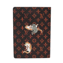 LOUIS VUITTON Catgram Cayenne Clemence Note Cover Orange GI0358 LV Auth 92886-2