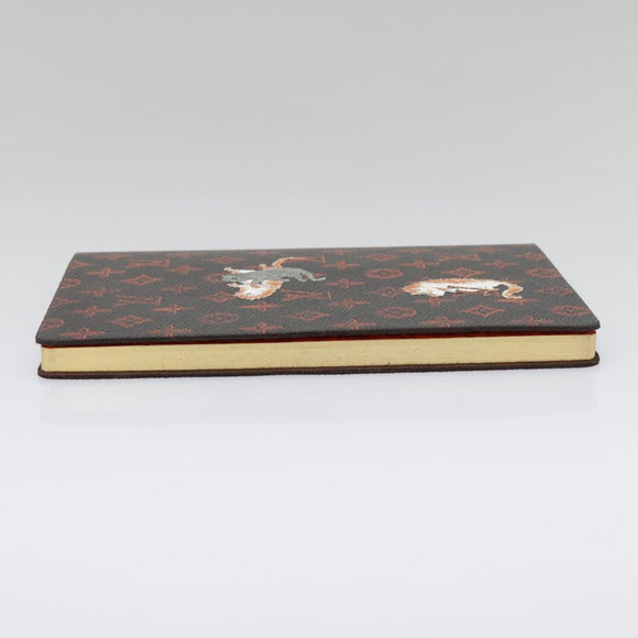 LOUIS VUITTON Catgram Cayenne Clemence Note Cover Orange GI0358 LV Auth 92886